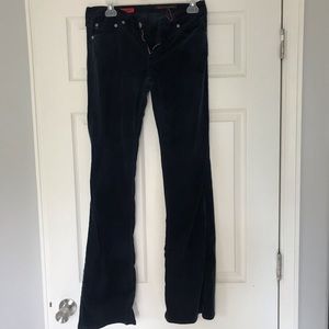 Navy blue AG Adriano Goldschmied corduroy pants